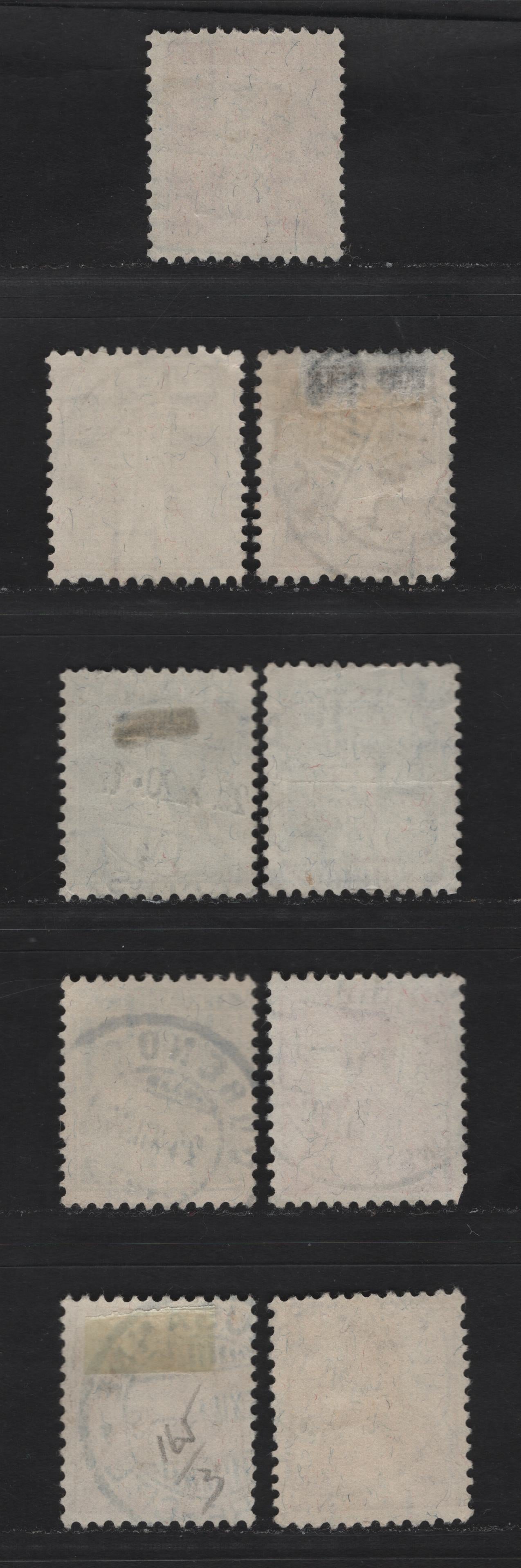 Lot 181 Switzerland (C)SC#149, 151, 153, 157, 162, 164-165 2c - 12c Bistre - Bistre Brown William Tell & Helvetia, 1910-1930 William Tell & Helvetia Issue, 9 Very Fine Used Singles, SON Town Cancels, The 7.5c Is Type 1