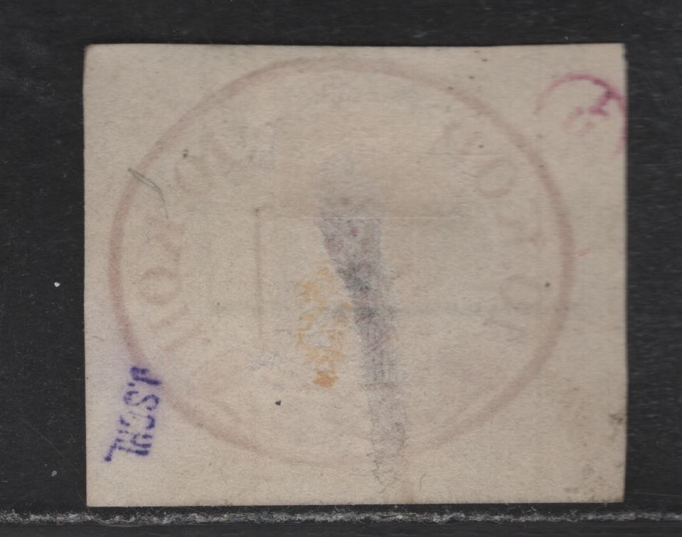 Lot 92 Finland (C)  SC#2f 10k Dark Carmine Posthorn & Lion, 1856-1858 Posthorn & Lion Issue, A Very Good Used Single, Wove Paper, Full To Large Margins On 3 Sides, Close But Clear At Top.