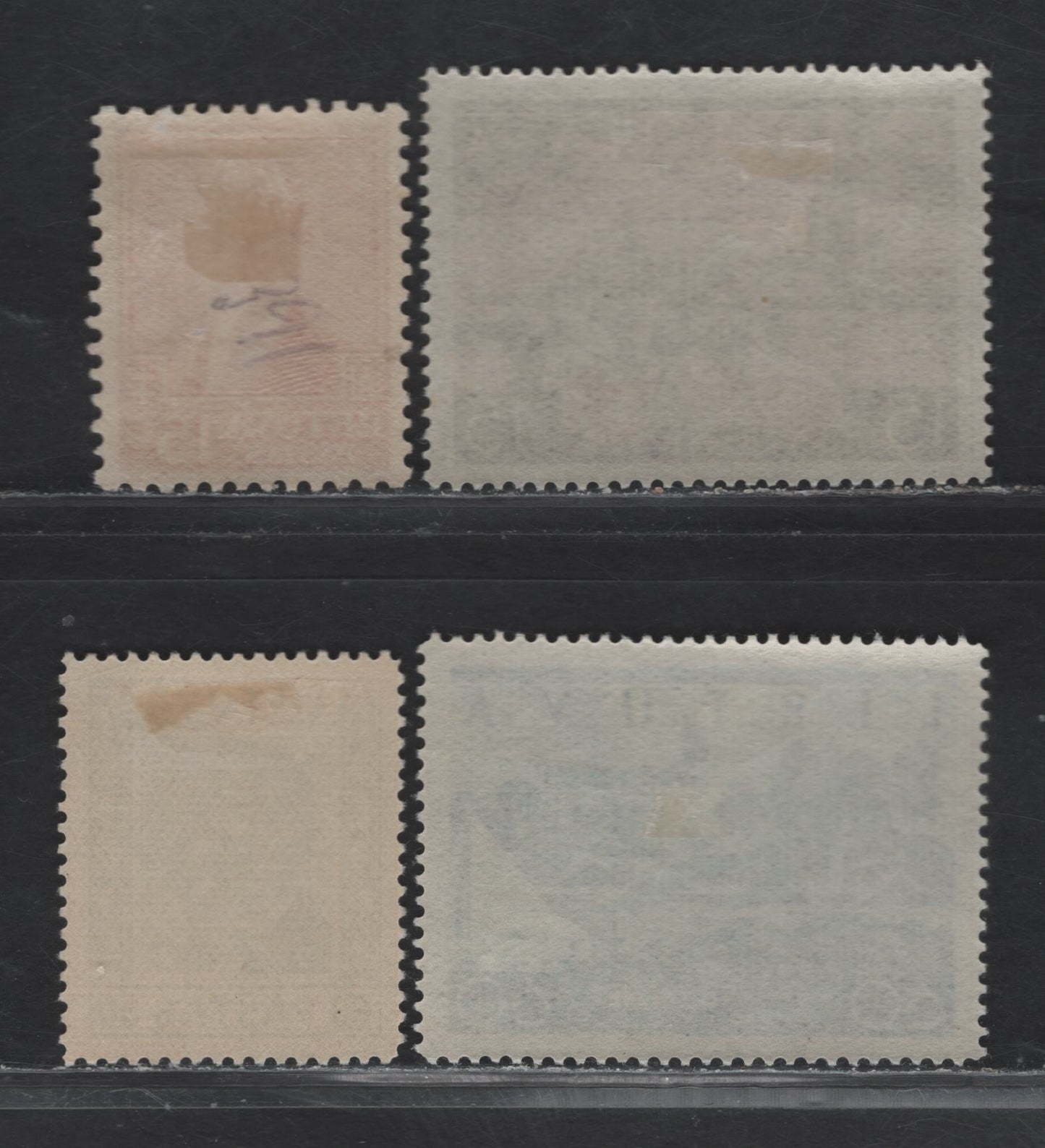Lot 184 Lithuania SC#283, 300, 314, 316 15c - 60c Red - Dark Blue & Light Blue , 1934-1940 60th Birthday of President Smetona - Return of Vilnius to Lithuania Issues, 4 VFOG Singles