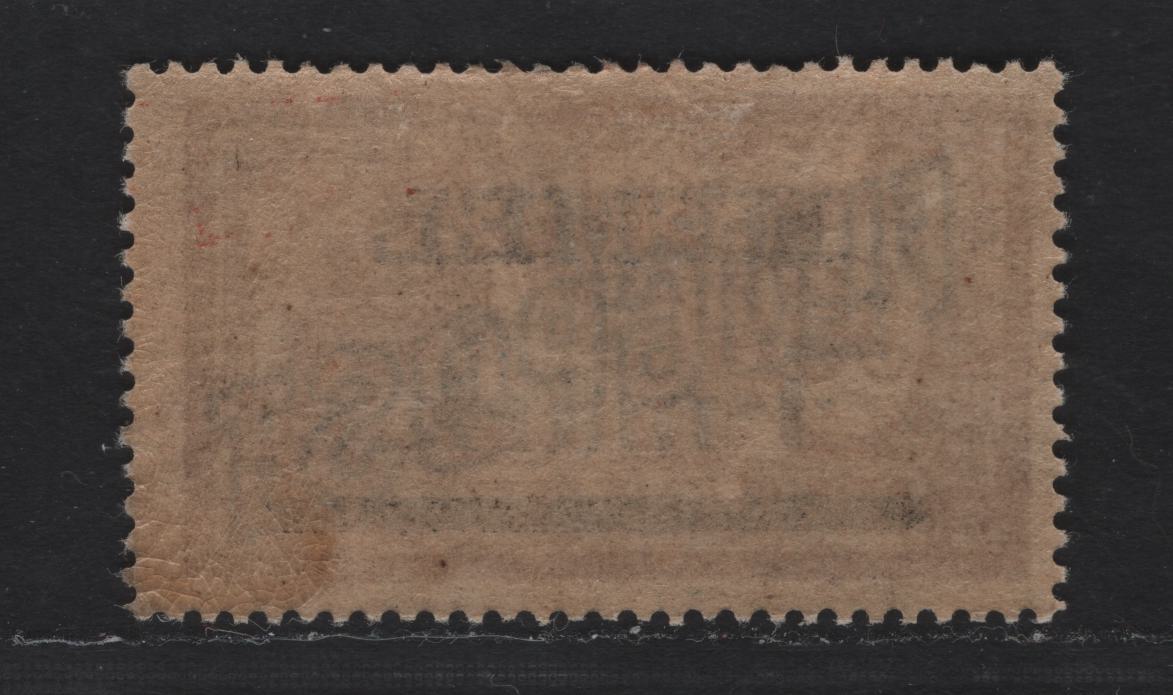 Lot 238 Memel Michel#43Ix (SC# C3) 1m on 40c Brown & Pale Blue , 1921 Airmail Overprinted Issue, A FOG Single Grayish Paper, ,