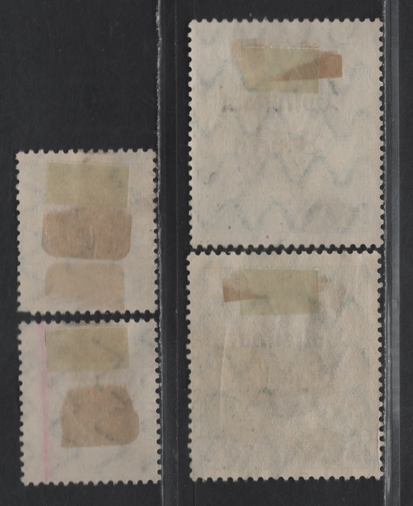 Lot 244 Bavaria SC#150-151, 153-154 1, - 10, Brown - Yellow Green Plebiscite, 1919 Plebiscite Overprinted Issue, 4 Fine/Very Fine Used Singles, Possible CTO Cancels