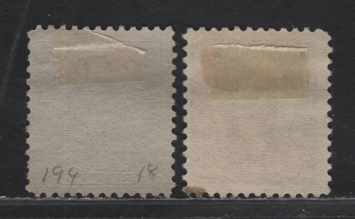 Lot 262 Brazil SC#184, 194 700r & 1000r Red Brown - Slate Portraits, 1906-1916 Portrait Issues, 2 Fine Unused Singles