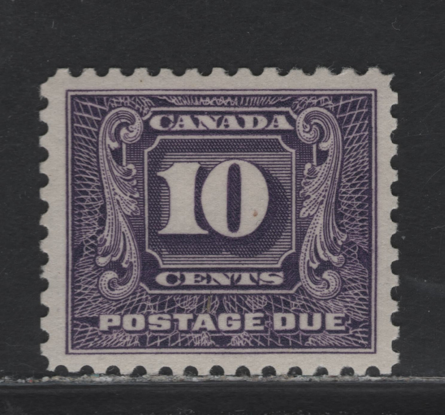Lot 304 Canada (C) #J10 10c Violet Numeral, 1930-1932 2nd Postage Dues, A VFNH Single, BABN-AAA Paper, Perf 10.7x10.75