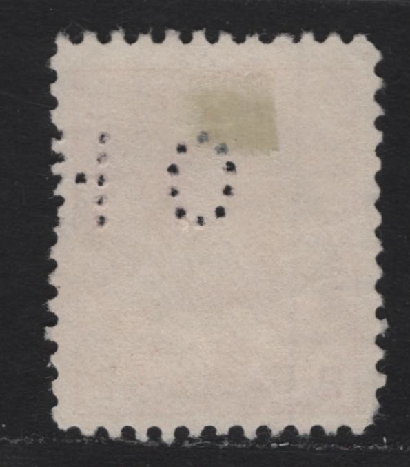 Lot 332 Canada #90i 2c Rose Carmine King Edward VII, 1903-1908 King Edward VII Issue, A Fine Used Single, Osler, Hammond & Nanton Perfin, The Perfin Handbook Assigns A Rariety Factor Of D, Corresponding To 31-100 Reported