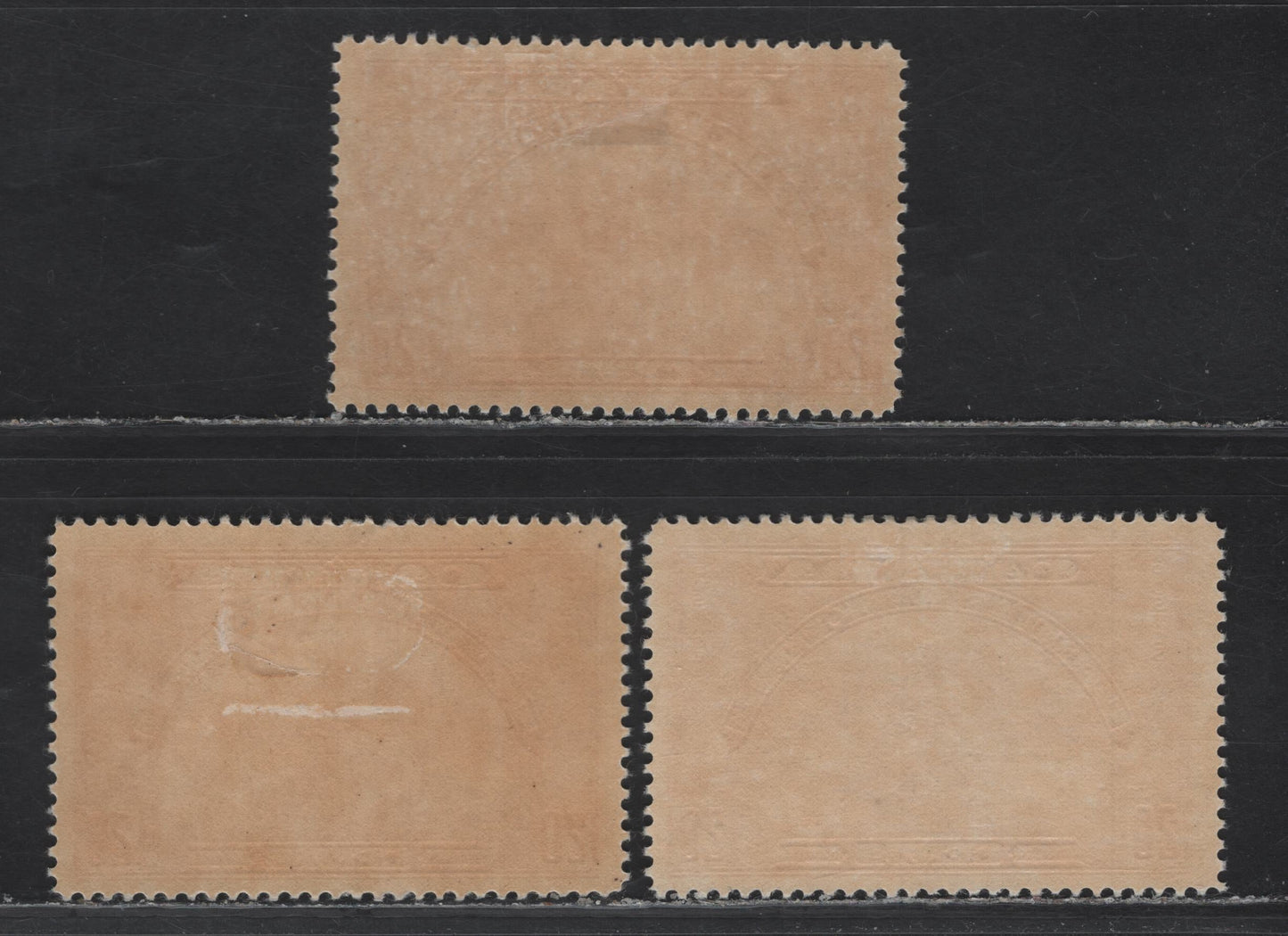 Lot 354 Canada (C) #E6 20c Light Carmine - Carmine , 1935 Special Delivery Issue, 3 F/VFOG Singles, CBN-ZZZ, CBN-HH & CBN-YYY Papers, Perfs 12, 12.1x11.9 & 11.9