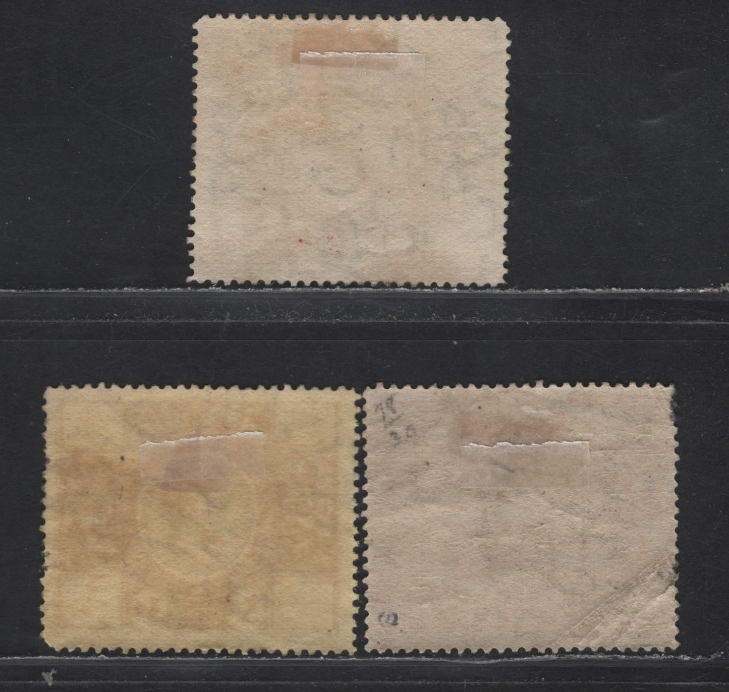 Lot 70 Bermuda SG#69-70, 72 2.5d - 6d Bright Ultramarine - Purple Representative Institutions, 1921 Tercentenary of Representative Institutions Issue, 3 Very Good/Fine Used Singles, Scarcer Used Than Mint, 6d With Heavy Diagonal Crease