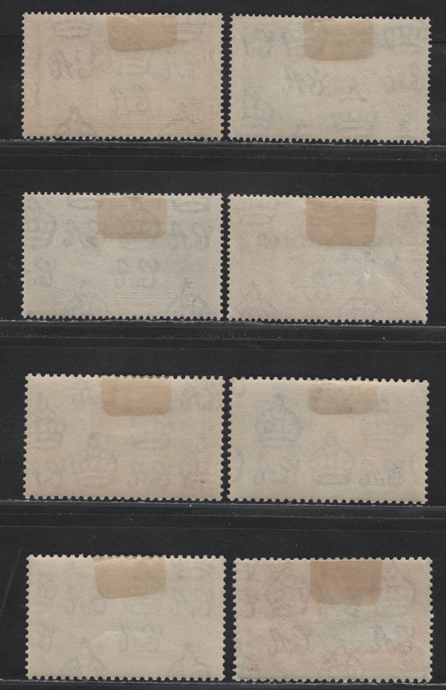 Lot 207 Basutoland & Bechuanaland (C) SG#11-14, 111-114 1d - 6d Deep Blue & Carmine - Slate & Purple , 1935 Silver Jubilee Issue, 8 VFOG Singles
