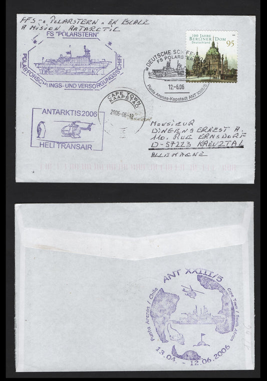 Lot 295A Germany (C) 2006 Research Vessel Cover, A Very Fine Used Cover, FS Polarstern Research Vessel Cover On It's XXIII/s Expedition