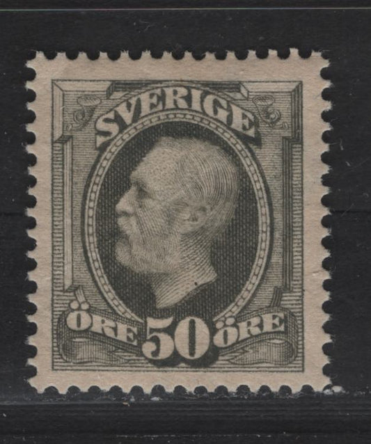 Lot 36 Sweden SC#64 50o Gray King Oscar II, 1891-1904 King Oscar II & Numeral Issue, A VGOG Single, Light Diagonal Crease Just Visible On The Face, But Well Centered