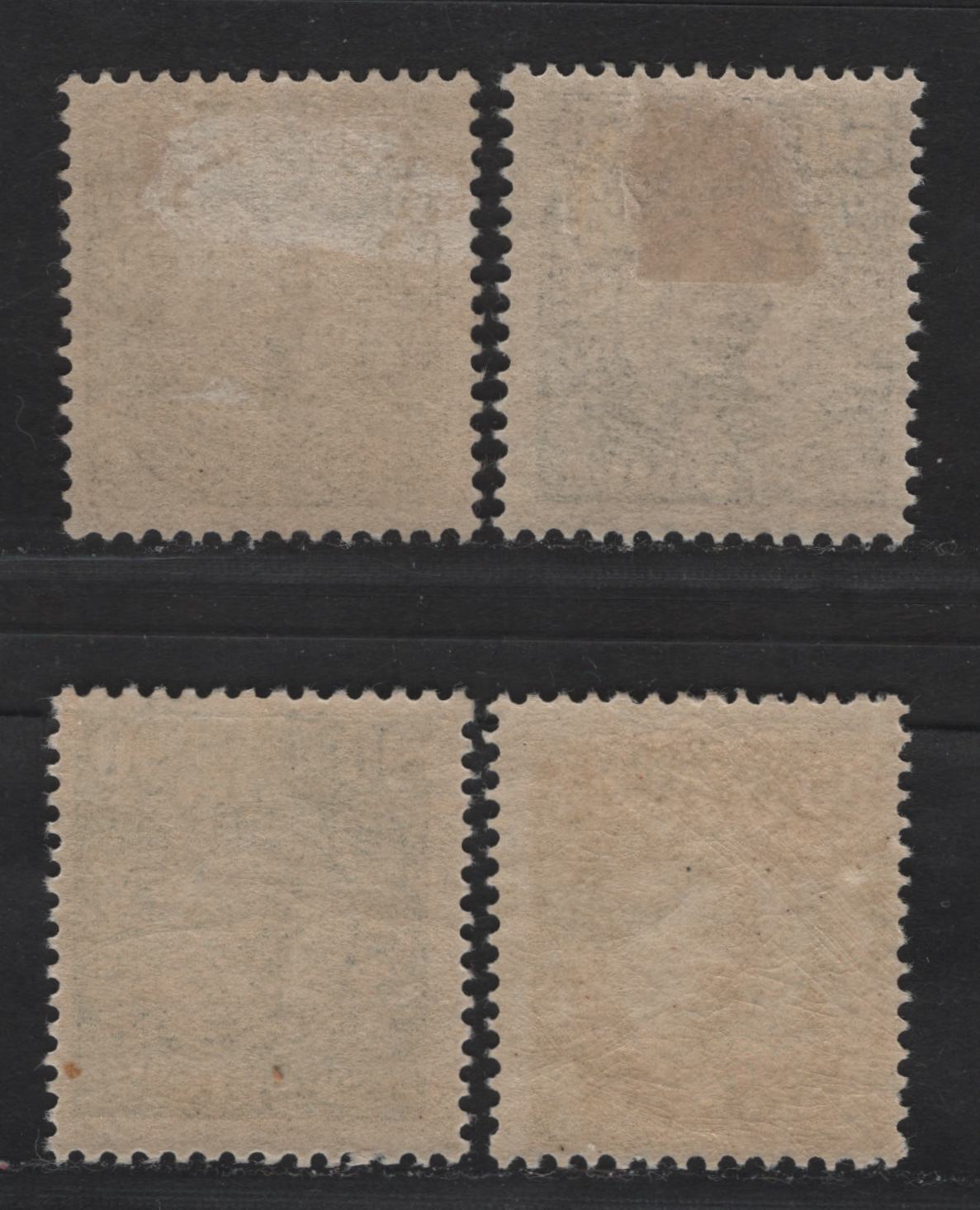 Lot 46 Sweden SC#88-89, 91, 93 40o - 90o Olive Green Gustaf V, 1910-1919 King Gustaf V Portraits Issue, 4 FOG Singles