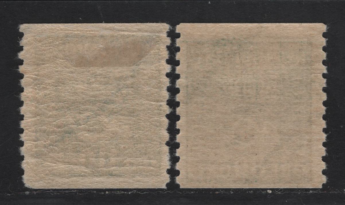Lot 71 Sweden SC#162-163 80o - 110o Blue Gren - Grayish Ultramarine Blue Crown & Post Horn, 1920-1934 Crown & Post Horn Issue, 3 FOG Single