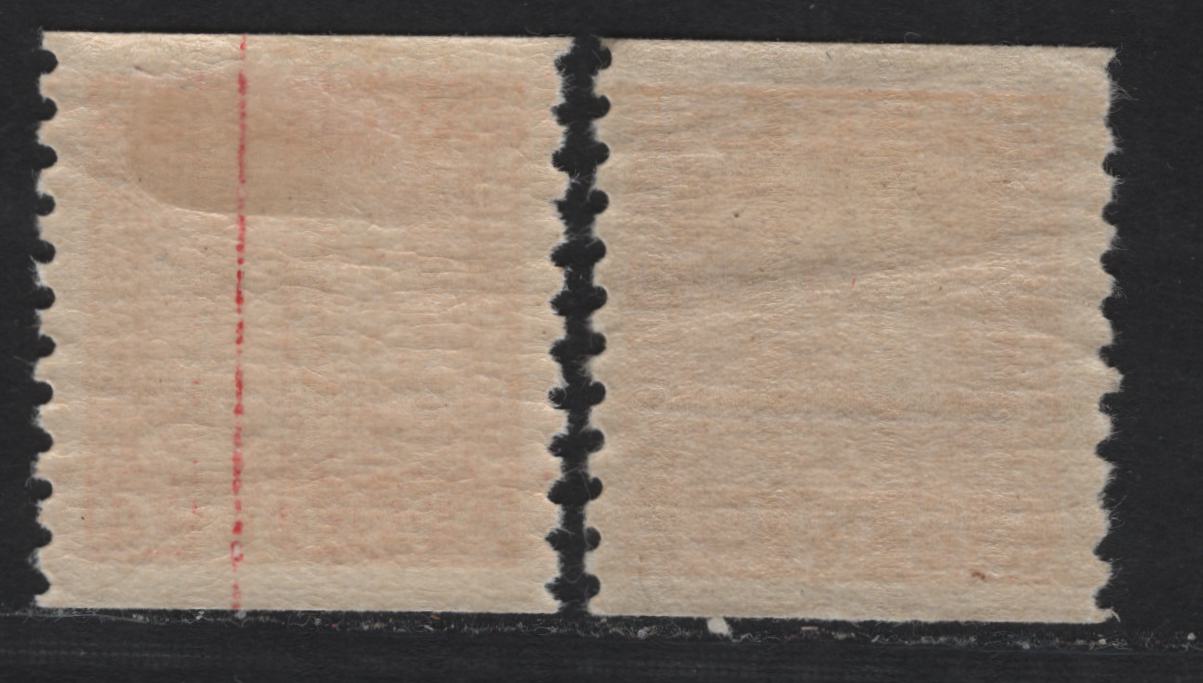 Lot 78 Sweden SC#171-172 (Facit# 180b, 181a) 20o Rose - Yellow King Gustaf V, 1921-1936 King Gustaf V Issue, 2 VFOG Singles, White Paper & A2 Paper (Thin Translucent With Distinct Mesh)