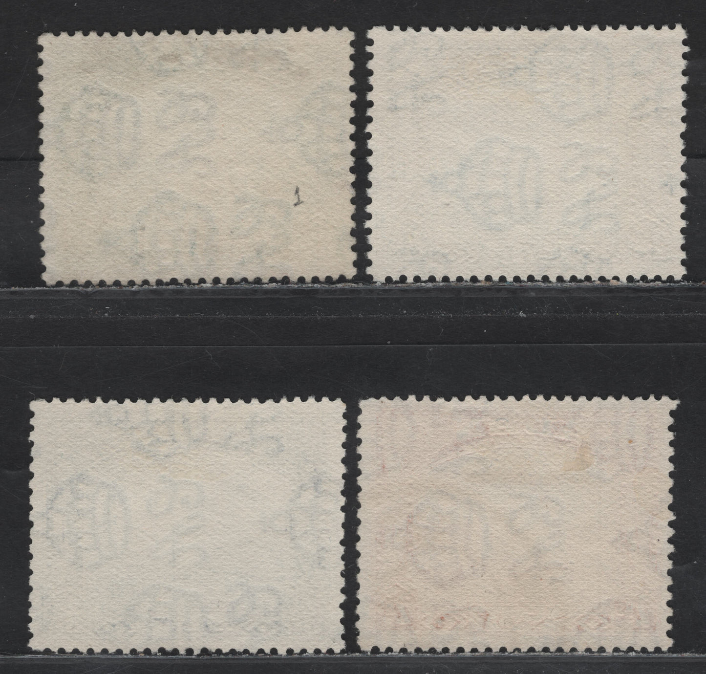 Lot 95 Aden (C) SG#1, 5, 7, 10 1/2a - 2r Yellow Green - Yellow Dhow, 1937-1939 Dhow Issue, 4 Fine/Very Fine Used Singles