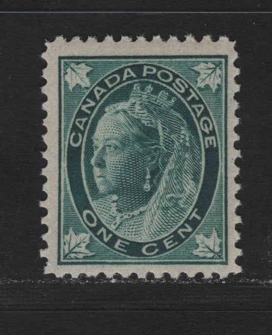 Lot 2 Canada (C) #67 1c Blue Green Queen Victoria, 1897-1898 Maple Leaf Issue, A FNH Single, ABN-A Paper, Perf 12x11.9, 17x21mm Design.