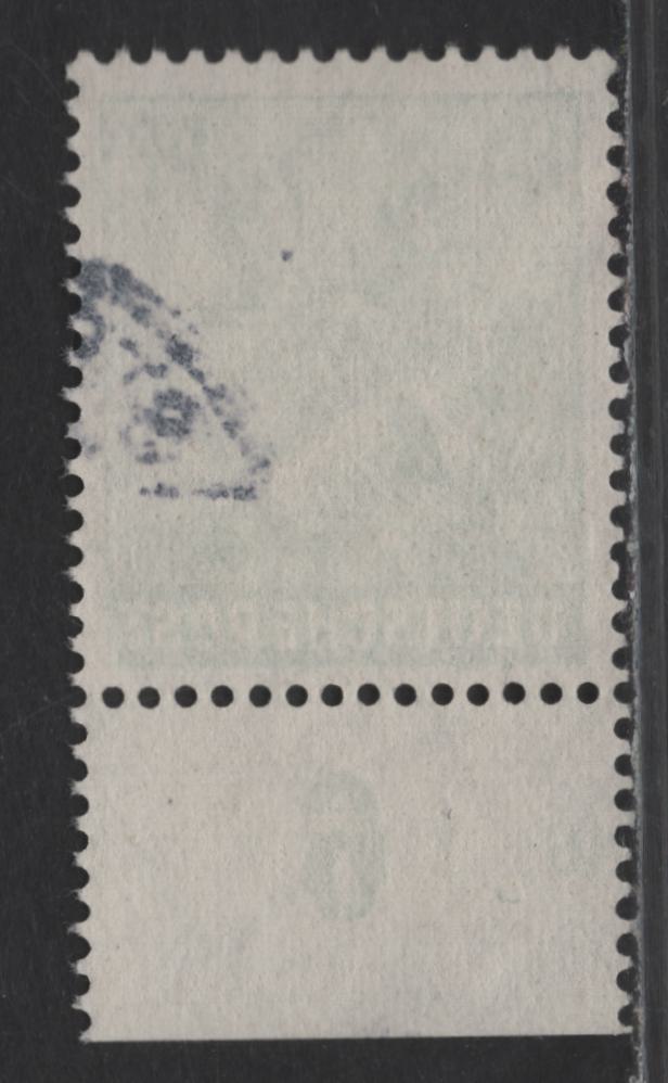 Lot 230 Germany Michel#958bHAN (SC# 573) 84pf Yellowish Emerald Green , 1948 Pictorial Issue, A Very Fine Used Bottom Sheet Margin Single, Plate Number 41363.46 1