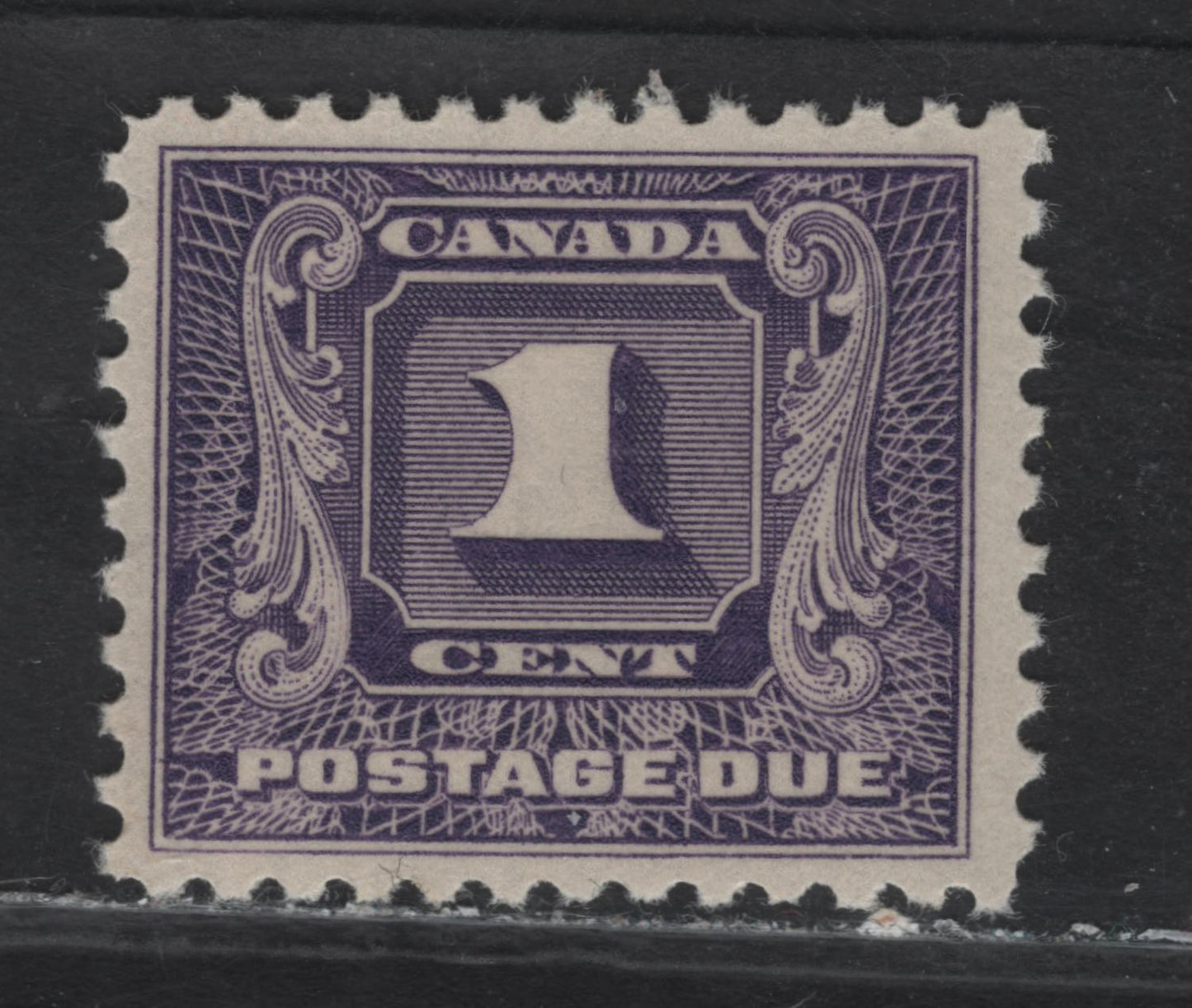 Lot 23 Canada (C) #J6i 1c Bluish Violet Numeral, 1930-1932 2nd Postage Due, A VFNH Single, BABN-D Paper, Perf 10.8x11