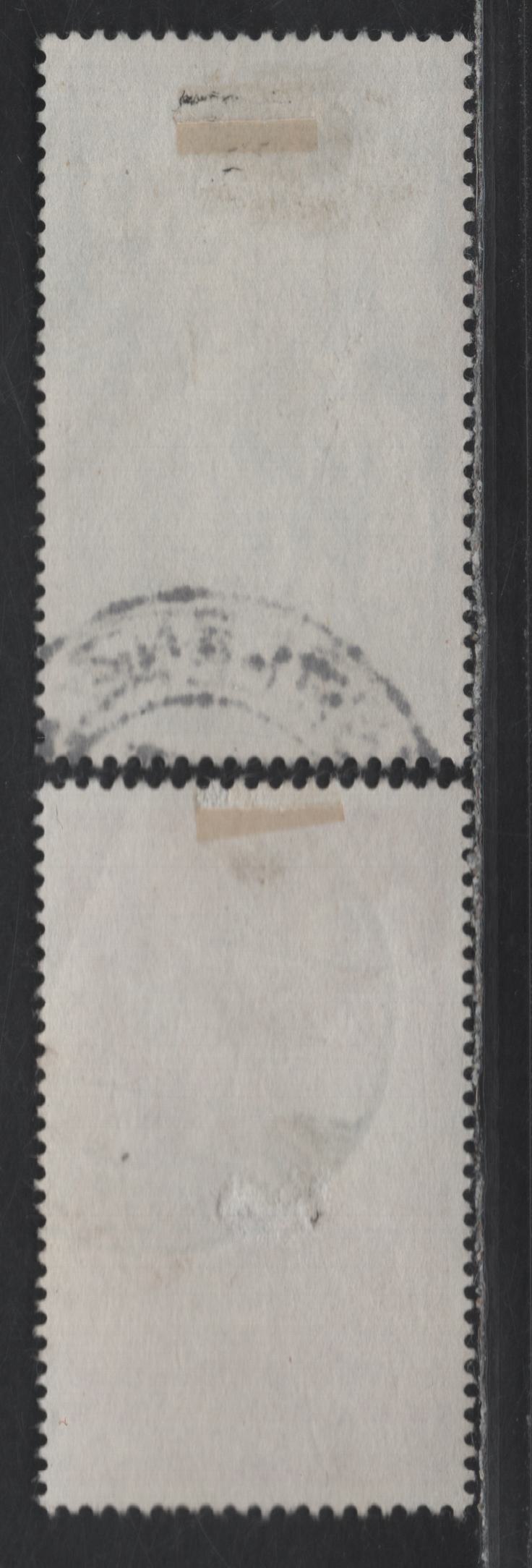 Lot 243 Germany - French Occupation Of Rhine Palatinate #5NB1-5NB2 20pf + 30pf  - 30pf + 50pf Deep Claret & Deep Blue St. Martin, 1948 Ludwigshafen Semi-Postal Issue, 2 VF Used Singles