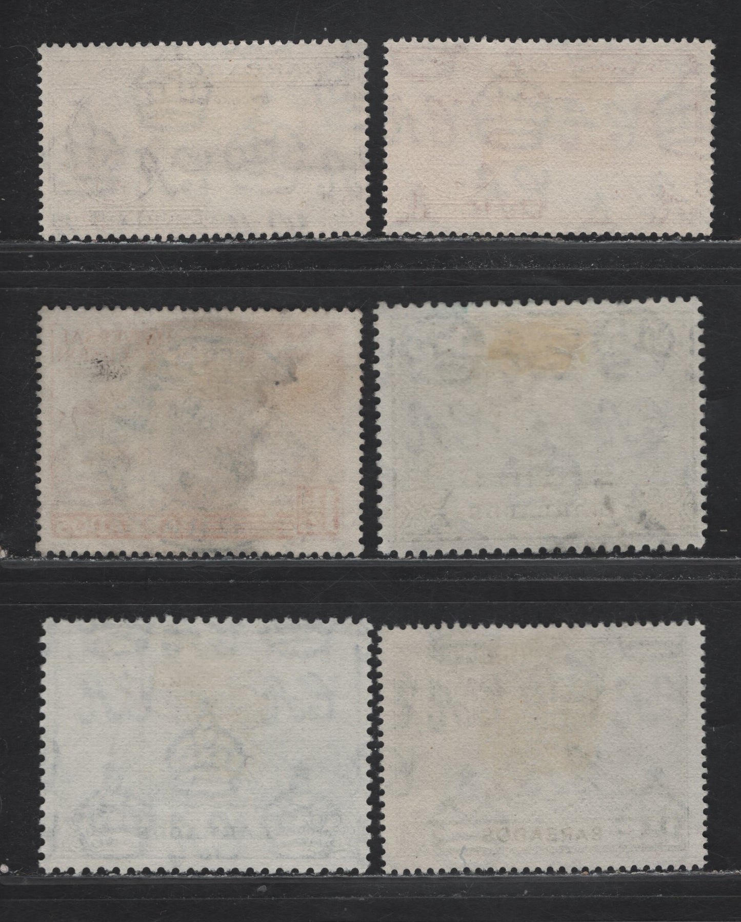 Lot 336 Barbados (C) #262-263, 267-270 1.5d-1/- Red Orange - Olive Parliament Buildings - UPU Monument in Berne, 1946 Peace Issue & UPU Issues, 6 Fine & VF Used Singles