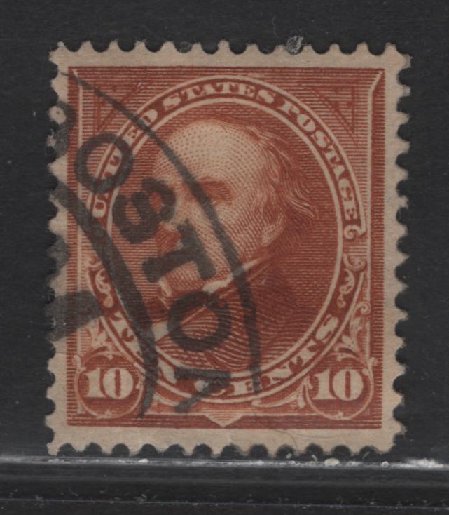 Lot 66 United States (C) SC#283 10c Orange Brown - Olive Green , 1897-1903 Bureau Banknotes Issues, A Very Fine Used Singles, Beautifully Centered Example