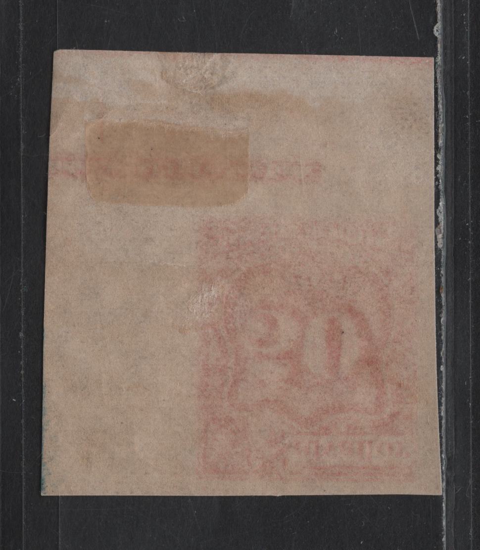 Lot 76 El Salvador (C) SC#J21var 50c Red , 1896 Postage Due Issue, A VFOG Imperforate Single, Unwatermarked, With Partial Hamilton Bank Note Company Imprint, Likely A Proof.