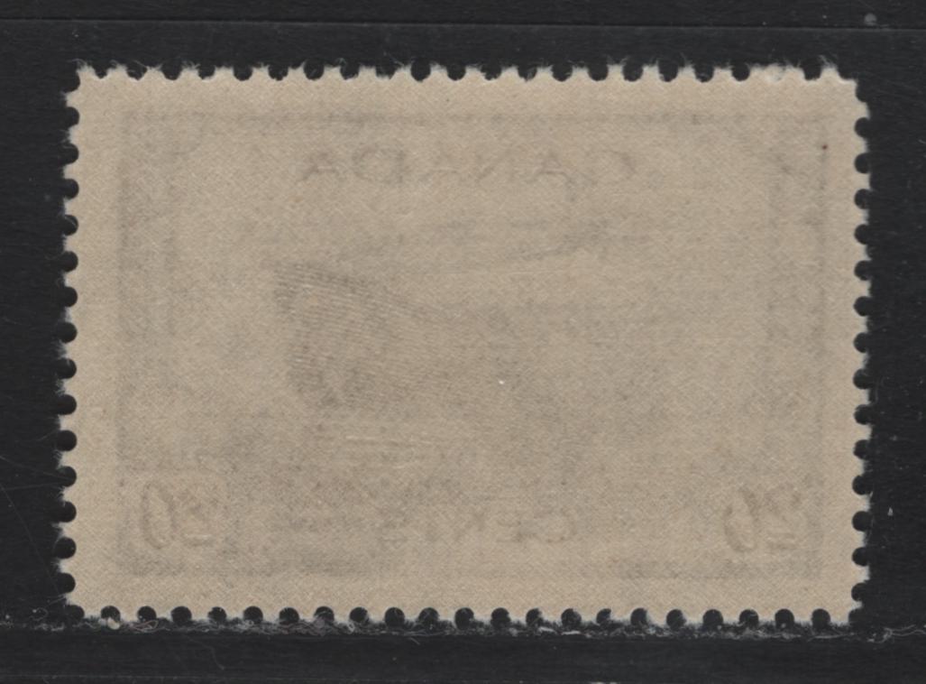 Lot 173 Canada (C) #260 20c Purple Brown Corvette, 1942-1943 KGVI War Issue, A VFNH Single, CBN-TTTT Paper, Perf 11.9