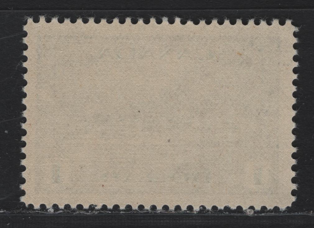 Lot 224 Canada (C) #262 $1 Bright Blue Tribal Class Destroyer, 1942-1943 KGVI War Issue, A VFNH Single, CBN-AAAAA Paper, Perf 12