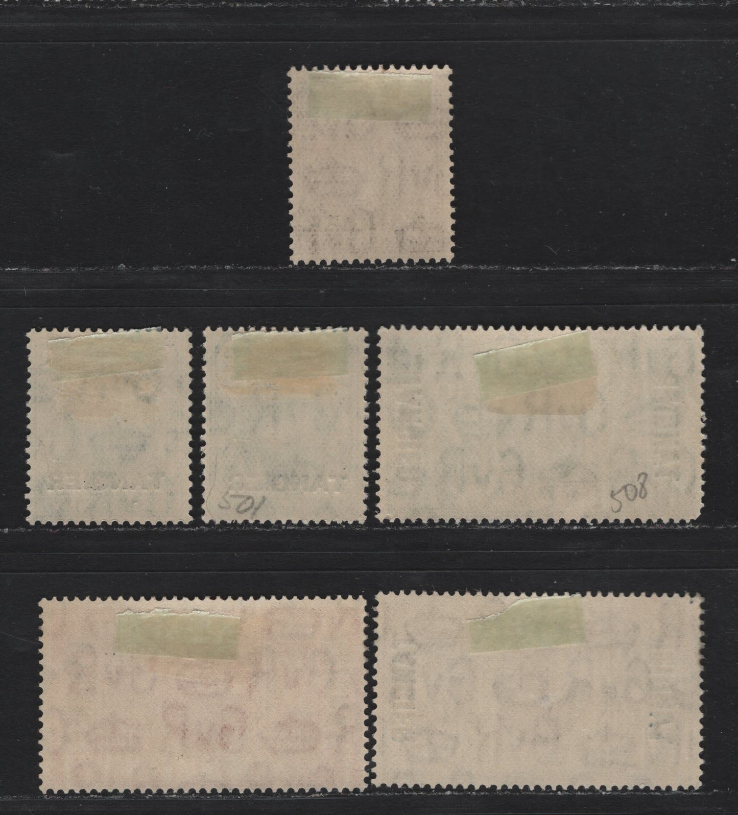 Lot 88 Morocco Agencies - Tangier (C) SG#235, 237-240 1/2d - 1.5d Green - Red Brown , 1931-1935 KGV Photogravure Issue, 6 F/VFOG Singles, Two Examples of The 1/2d Intermediate Formar, Rather Than The More Common Small Format