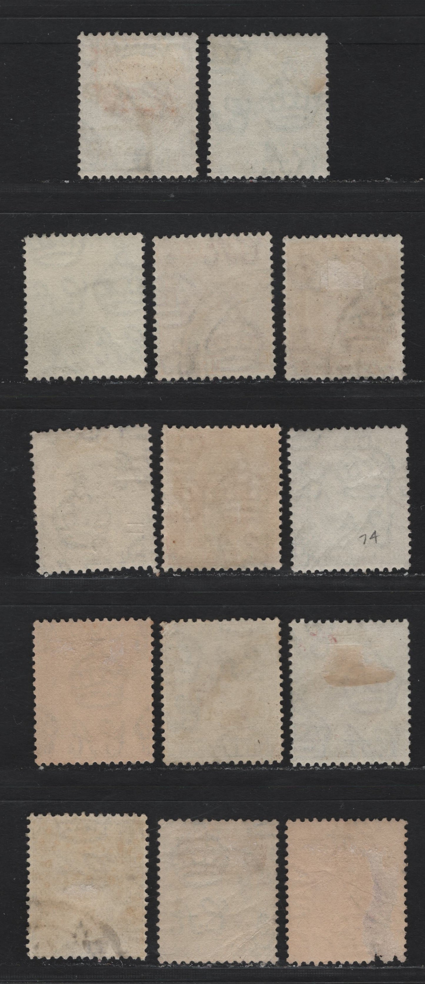 Lot 182 Malaya - Perak (C) SG#88-95, 97 1c - 30c Black - Dull Purple & Orange , 1935-1937 Sultan Iskandar Keyplates, 14 Very Fine Used Singles, Includes Additional Shades
