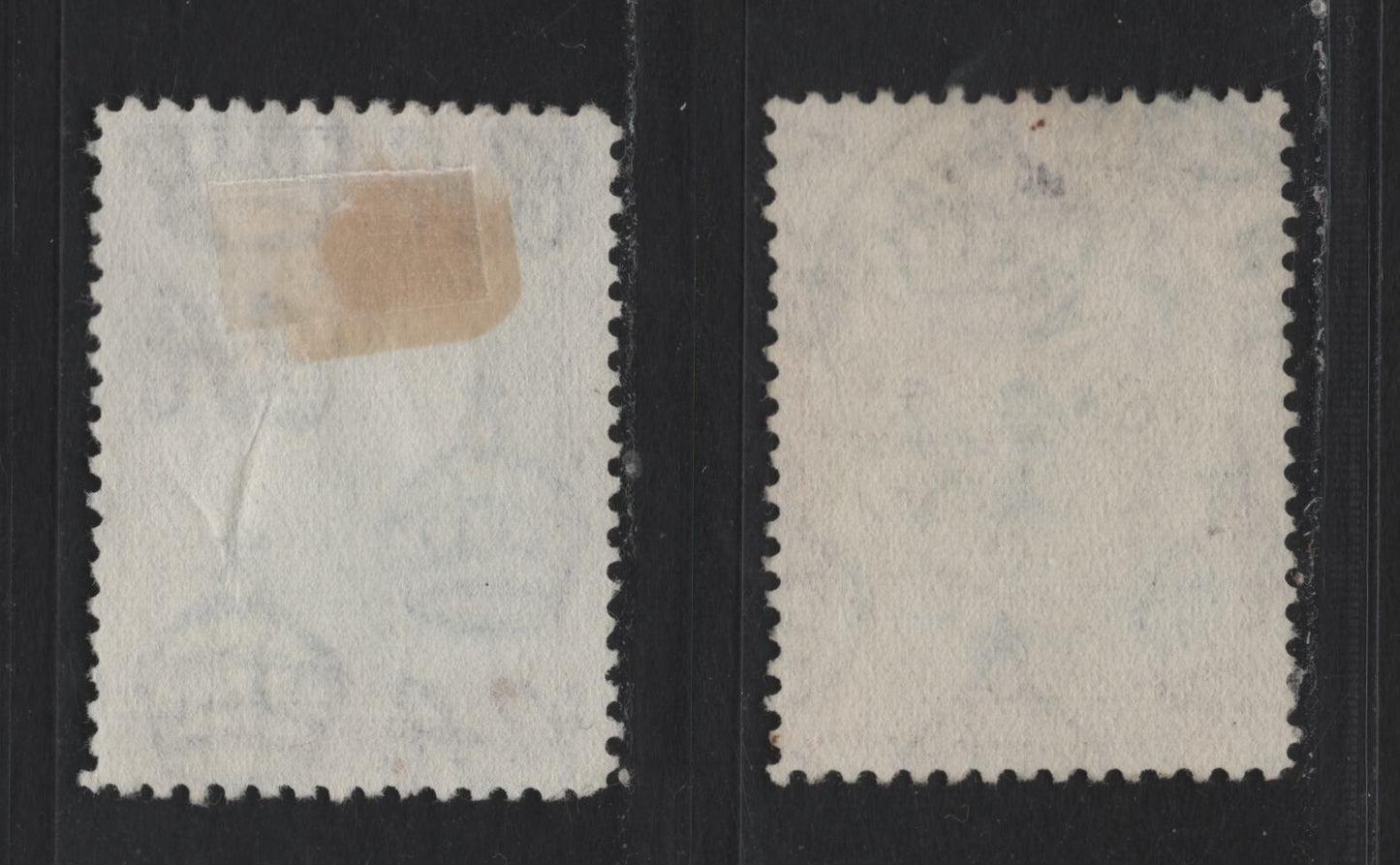 Lot 229 Bermuda SG#111a 1.5d Blue & Purple Brown - Blue & Brown Purple , 1936-1952 KGVI Pictorial Issue, 2 Fine Used Singles, 1943 & 1945 Printings, Opaque Paper With Clear Wmk & Coarse Mesh