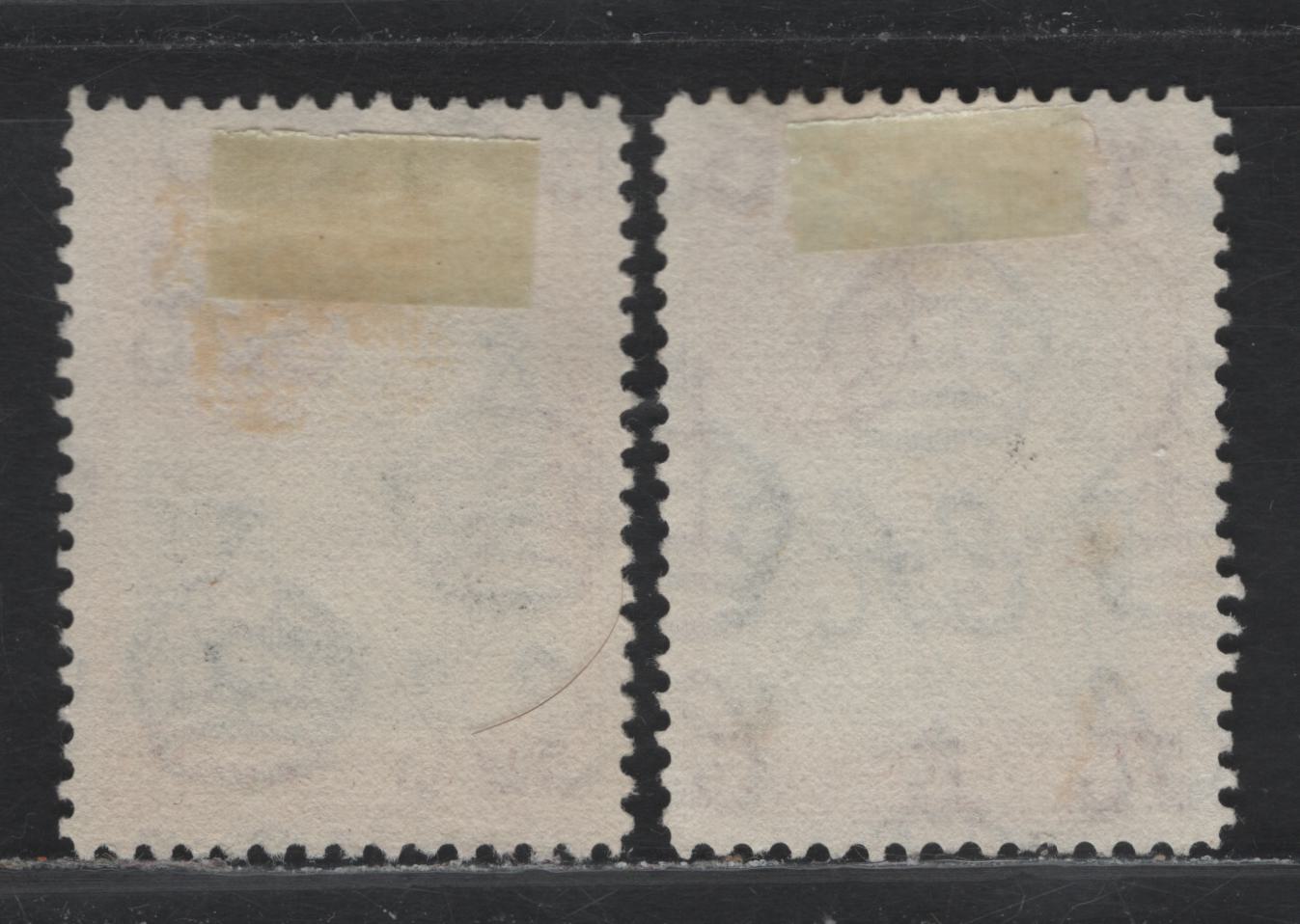Lot 396 Bermuda SG#114 3d Black & Deep Scarlet Vermillion -Black & Rose Vermillion , 1936-1952 KGVI Pictorial Issue, 2 Fine/Very Fine Used Singles, 1938 & 1940 Printings, Opaque Papers With Clear & Barely Visible Wmks
