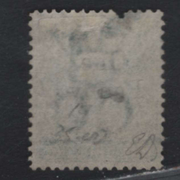 Lot 6 Bermuda (C) SG#17 1d on 1/- Green , 1875 Surcharged Provisional Issue, A Good Used Single, Misplaced Perf Above R of Bermuda, Expert Signature on the Bottom