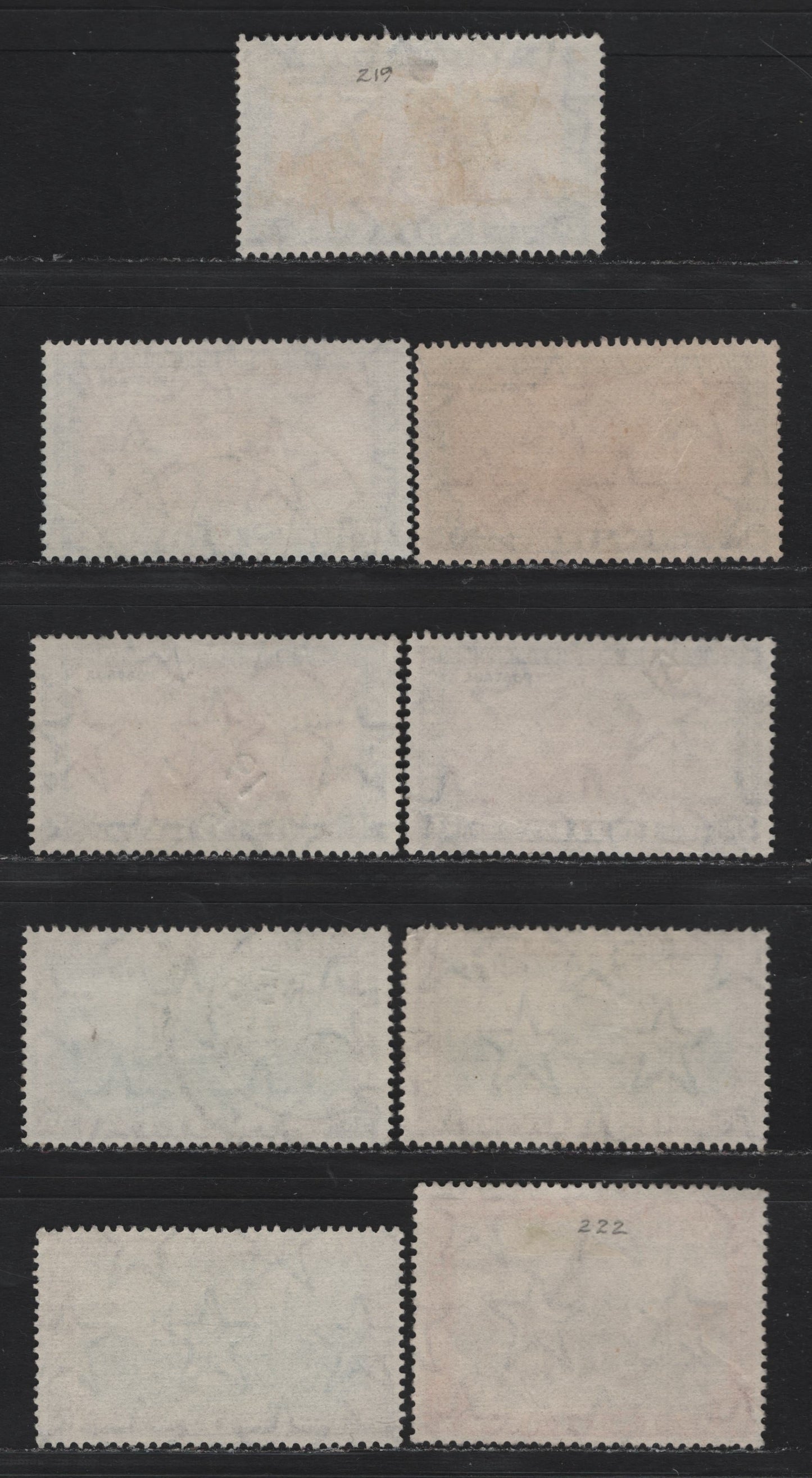 Lot 71 India (C) SG#321-322, 324 2r - 15r Claret & Violet - Brown & Claret , 1949-1952 Pictorial Issue, 9 Very Fine Used Singles, A Selection Of Different Printings, Showing Slightly Different Frame & Vignette Shades