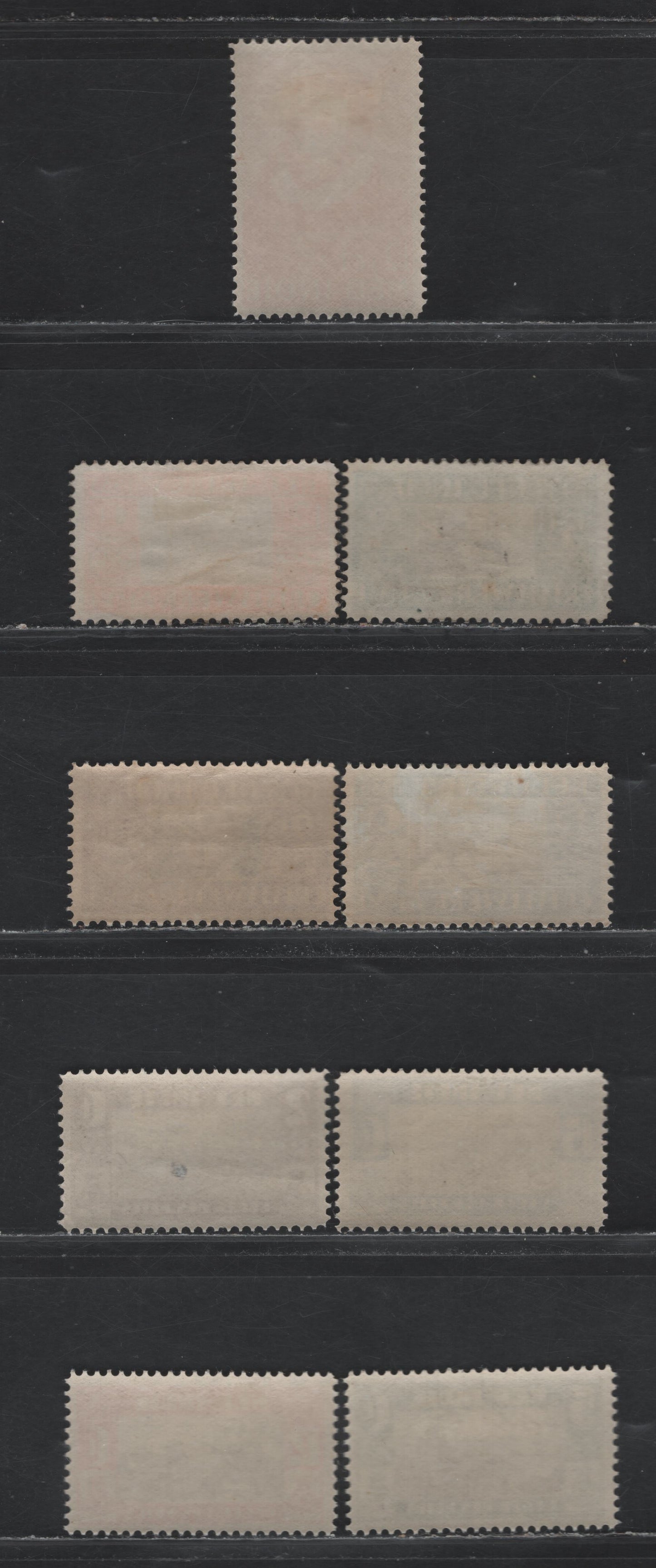 Lot 214 Netherlands Indies SC#163, B12-B19 12.5c - 15c+5c Deep Orange - Blue & Olive , 1933 Birth Of Prince William I - Amsterdam Young Men's Society Issues, 9 F/VFOG Singles