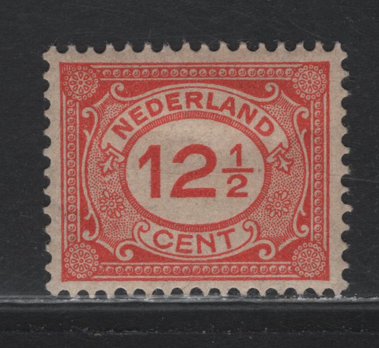 Lot 298 Netherlands (C) SC#108 12.5c Vermillion , 1921-1922 Numeral Issue, A VFOG Single