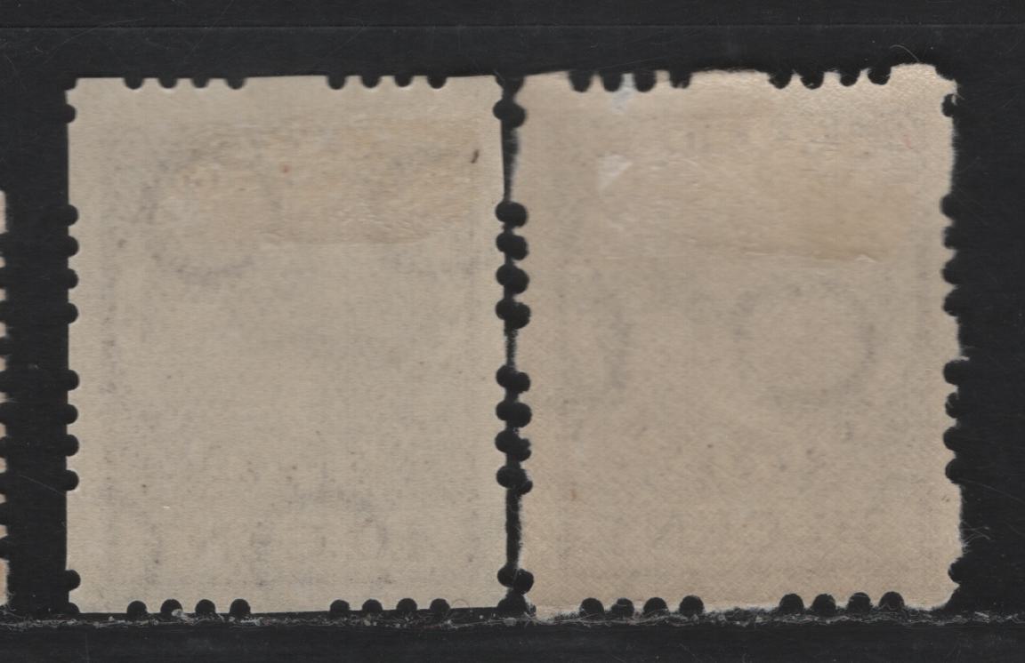 Lot 48 Netherlands SC#189b 40c Deep Brown , 1928 Gull & Queen Wilhelmina Issue, 2 F/VFOG Singles, Syncopated Perf Type C