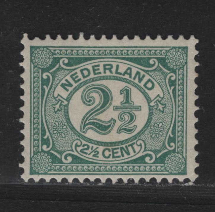 Lot 5 Netherlands SC#60 2.5c Deep Green Numeral, 1898-1924 Numerals - Queen Wilhelmina Issue, A VFNH Single