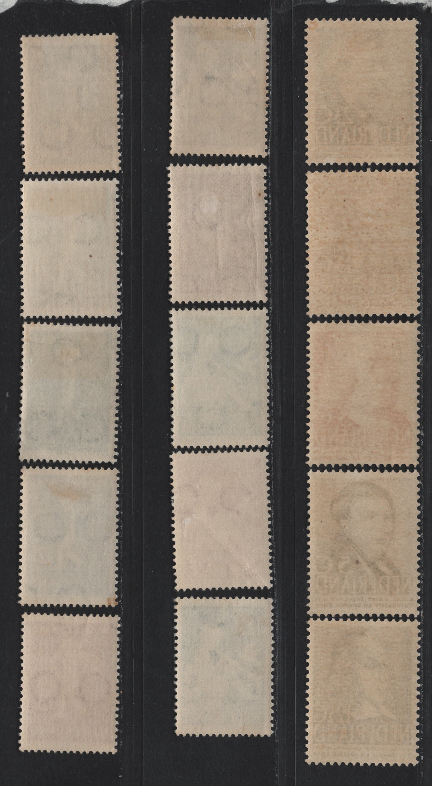 Lot 78 Netherlands SC#B108-B122 1.5c+1.5c - 12.5c+3.5c Black - Dark Blue , 1938-1939 Child Welfare - Destitute Children Semi Postals, 15 F/VFOG Singles