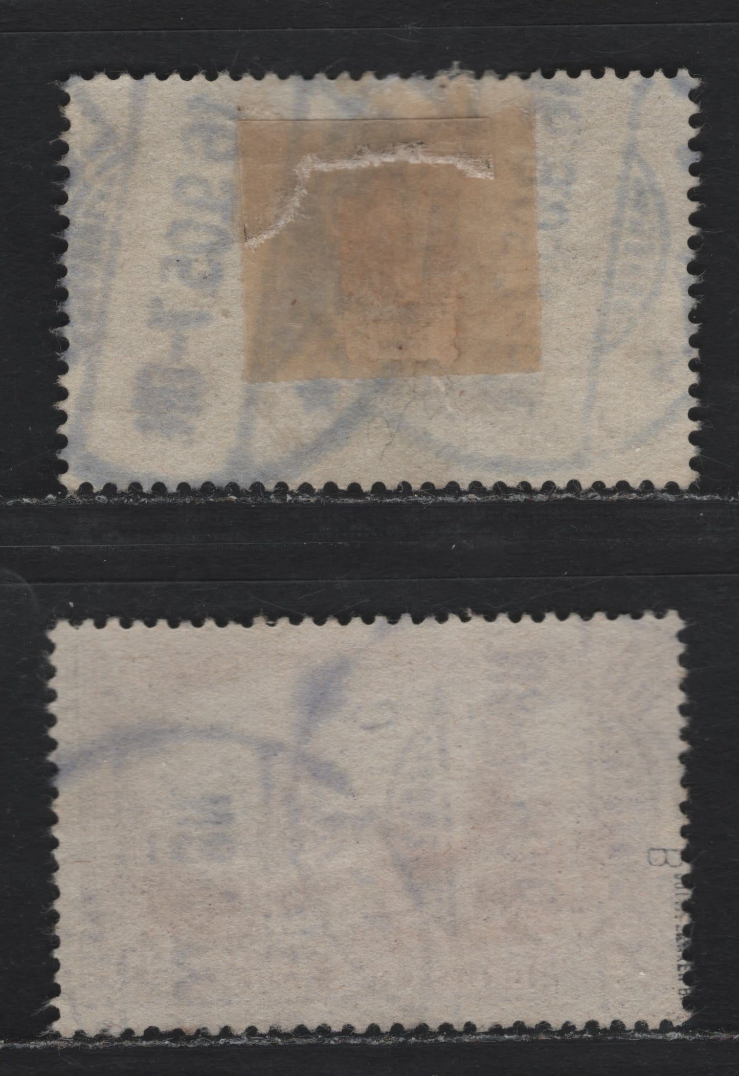 Lot 123 Germany SC#77bvar (80bb, 80Ba) 3m Violet Black - Blackish Brown Violet , 1902-1905 Germania Issue, 2 Fine/Very Fine Used Singles, Perf 14, 25x16 Holes, Rare Shade In This Much Rarer Perf,  Sept 16 1905 Leipzig CDS Cancel, Michel Cat 23,035 Euro!