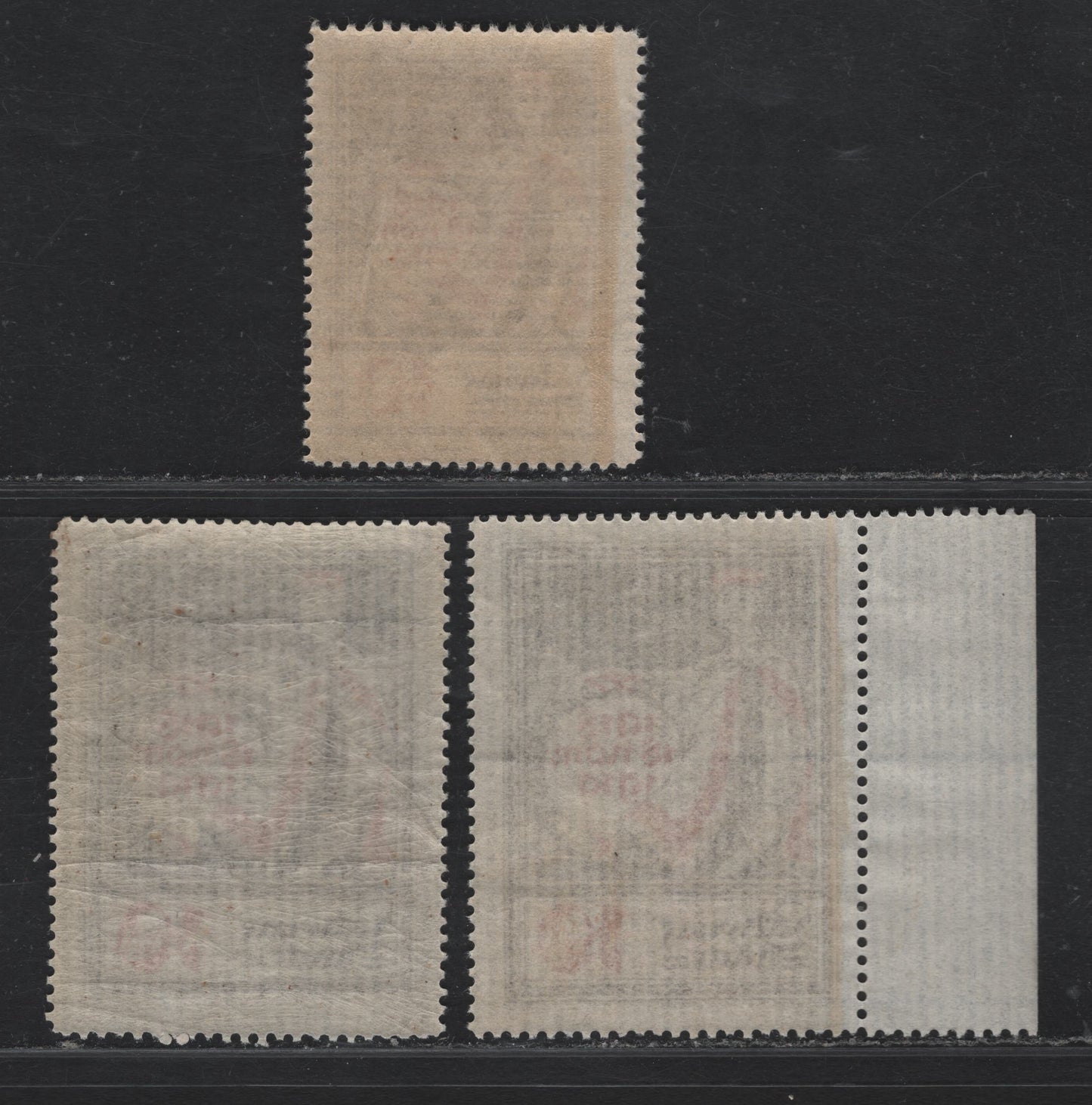Lot 205 Latvia SC#60-61 10k Brown & Rose , 1919 Independence Issue, 3 VFNH Singles, Laid Paper, Both Design Sizes