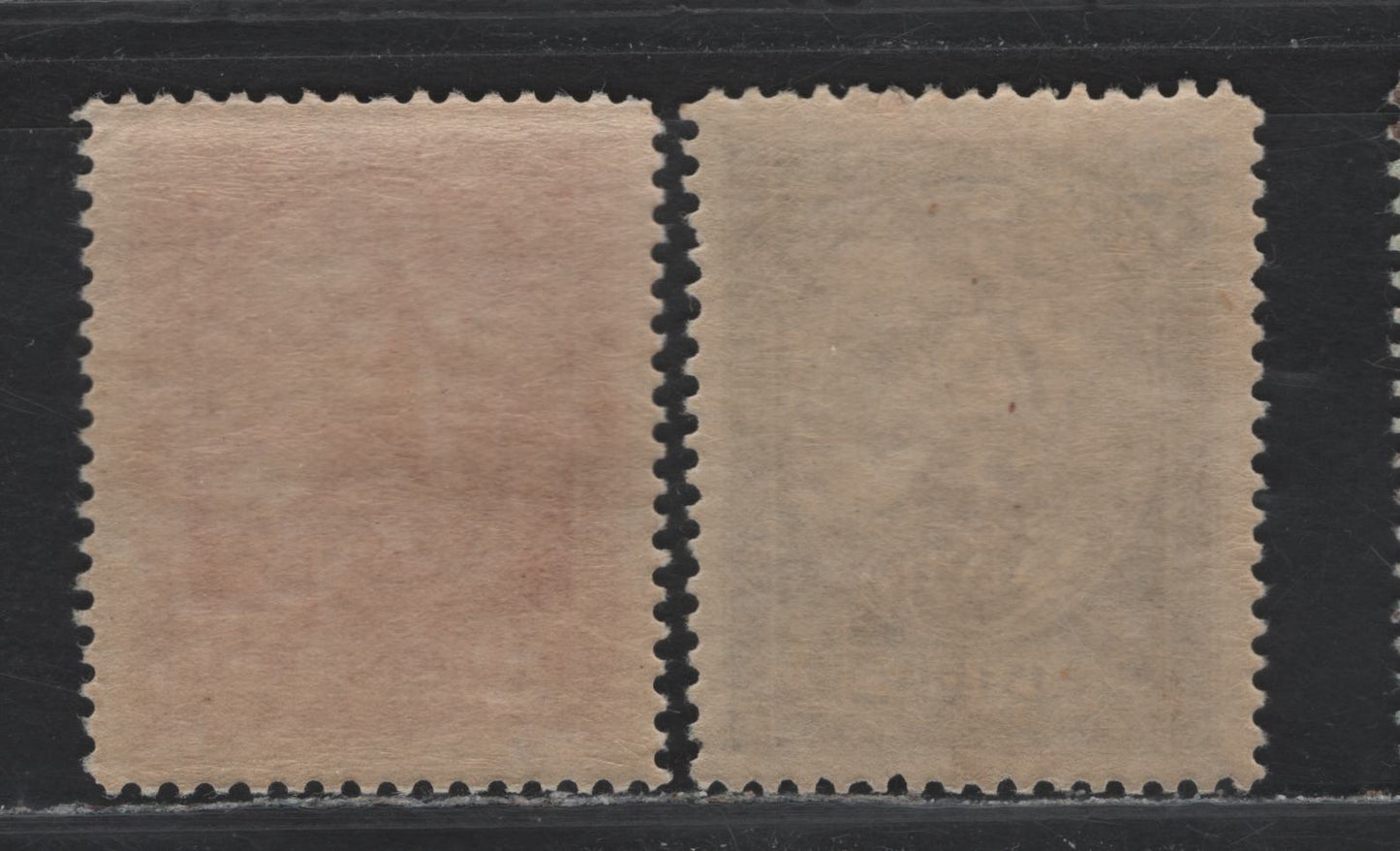 Lot 216 Latvia SC#70, 73 50k - 5r Rose - Slate & Violet Brown , 1920 First National Assembly Issue, 2 VFNH Singles, Perf 11.5,