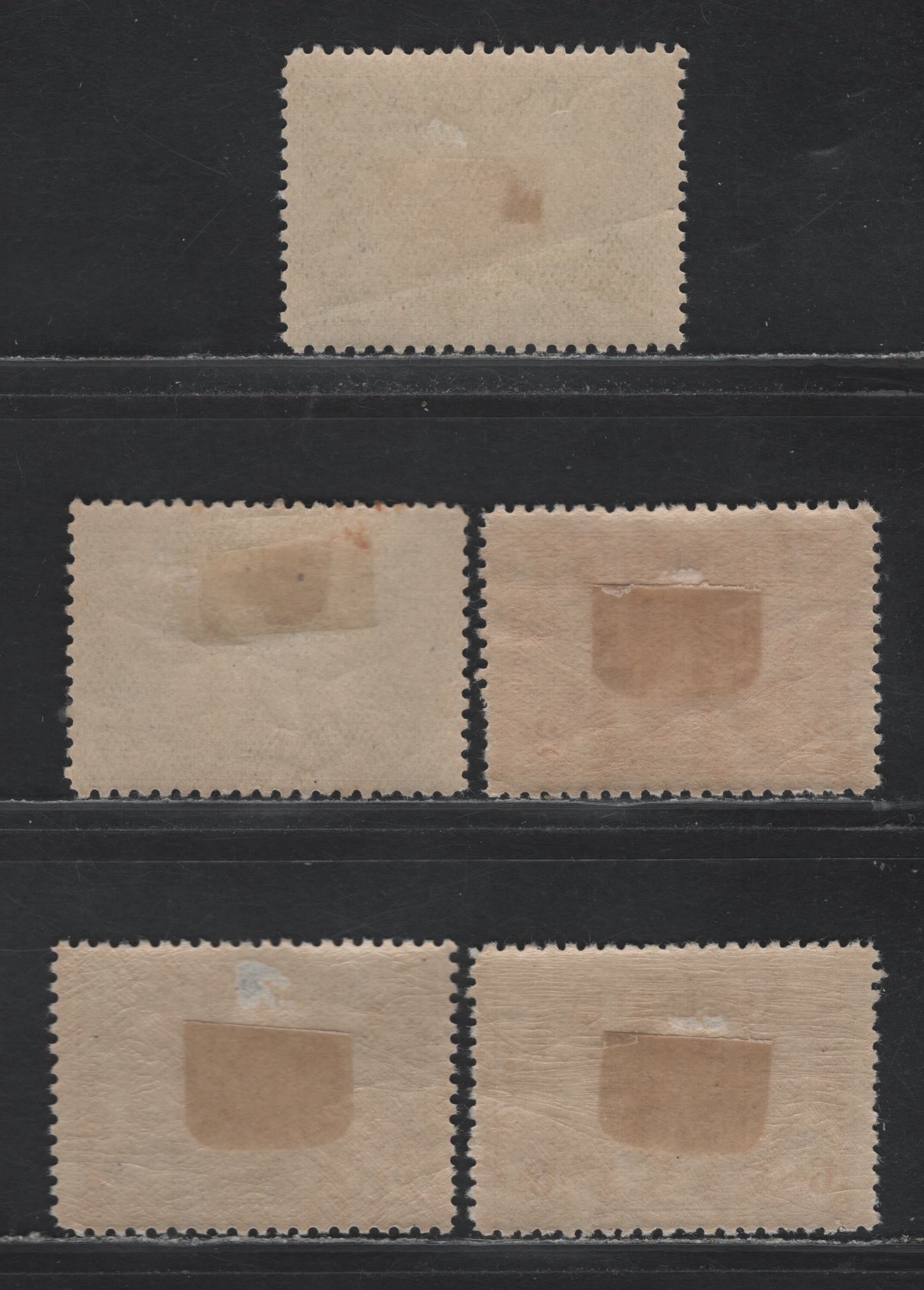 Lot 232 Australia SC#111-112, C1, C3 2d - 6d Dull Red - Olive Brown , 1929-1931 Trnas-Oceanic Flights - Airmail Issues, 5 VFNH, Fine OG and VFOG Singles