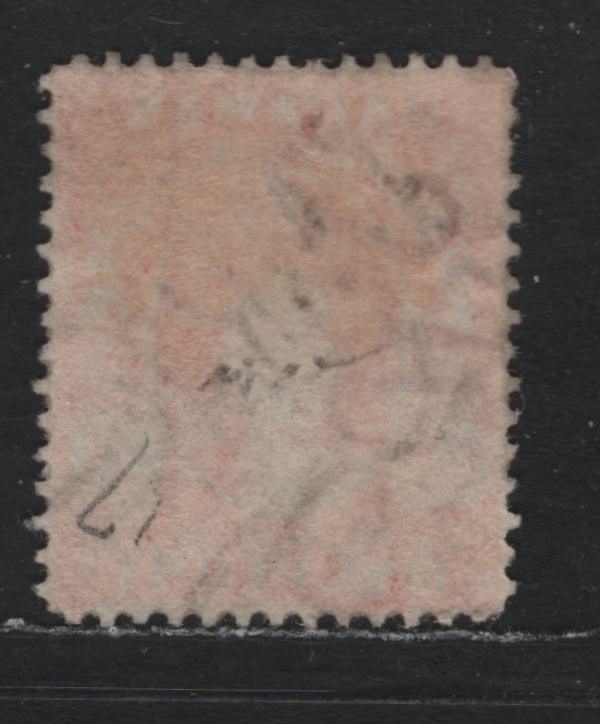 Lot 245 Bahamas SG#33x 1d Scarlet Vermillion , 1863-1877 Queen Victoria Courbould Heads Issue, A Very Fine Used Single, Crown CC Wmk