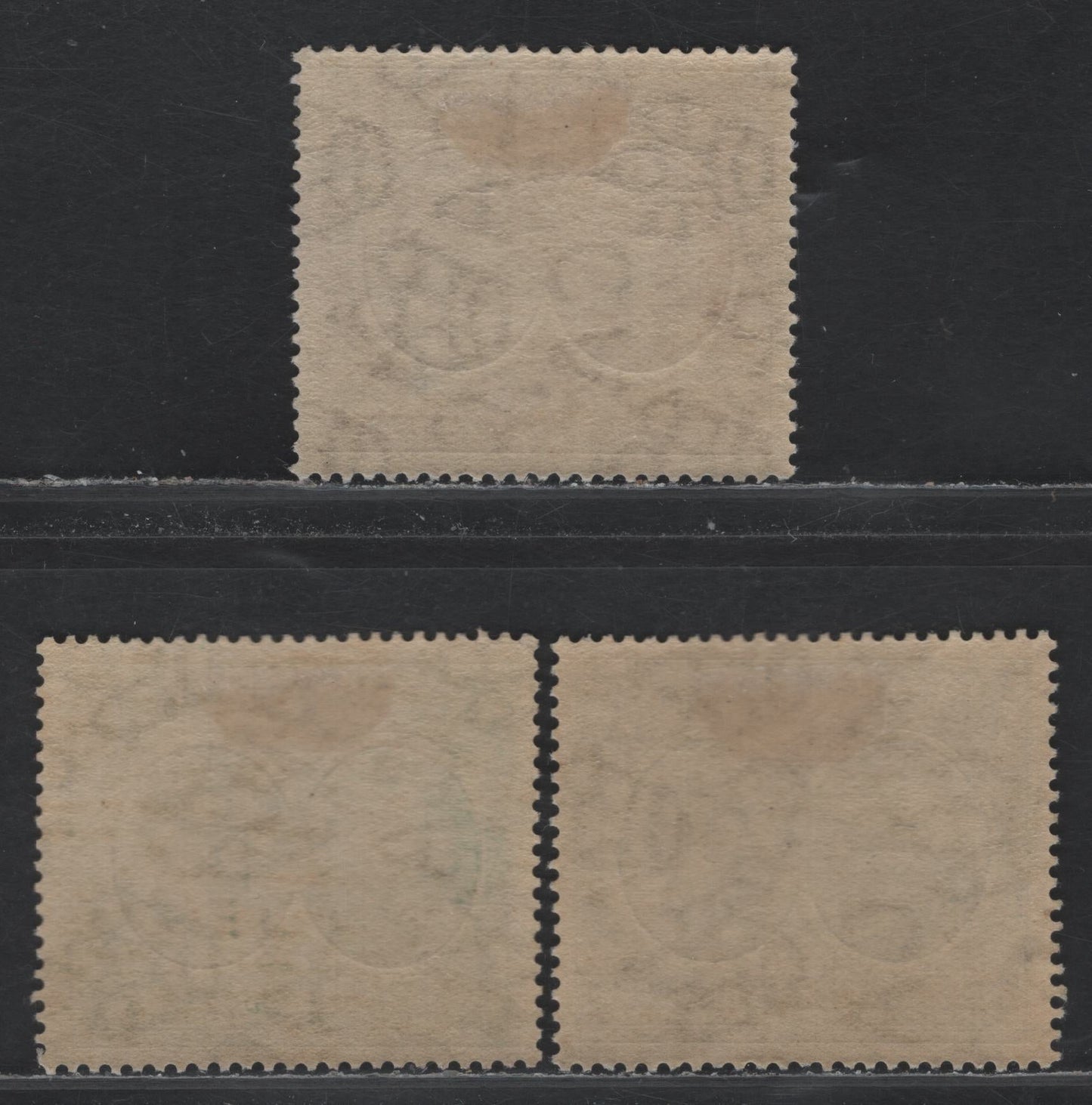 Lot 274 Bermuda SG#59-61 1/4d-2d Brown-Grey King George V & Badge of The Colony, 1920-1921 Tercentenary Of Representative Institutions, 3 Fine OG & VFOG Singles Wmk Multiple Crown CA