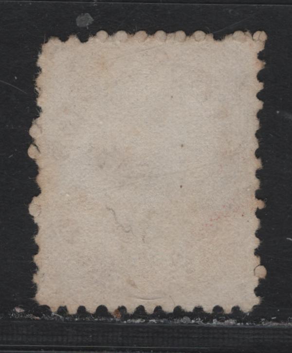 Lot 322A Canada #14b 1c Deep Rose , 1859-1864 First Cents Issue, A Fine Used Single, Cents-BB Paper, Perf 11.75