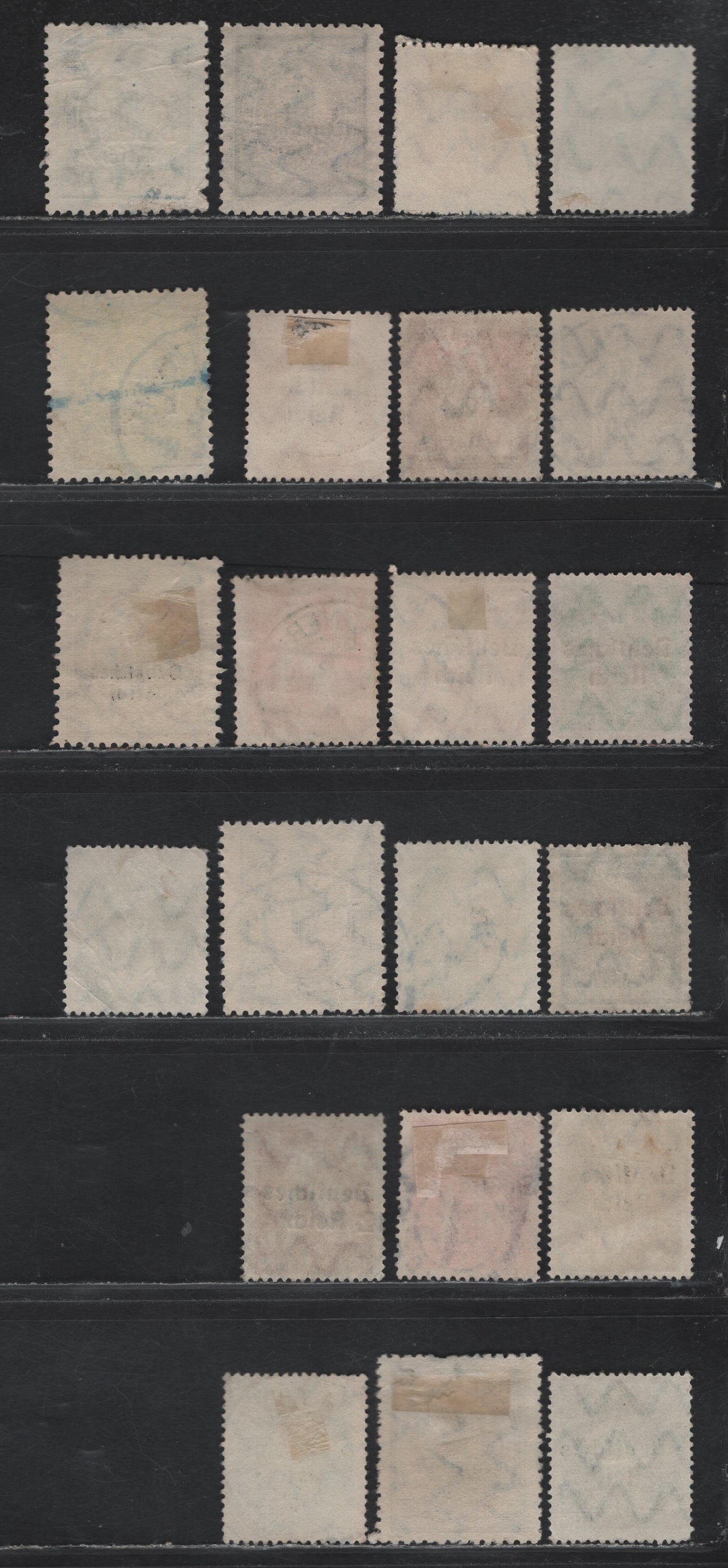 Lot 60 Bavaria SC#256/269 (119/132) 5pf - 2m Yellow Green - Violet & Olive Bistre , 1920 Deutches Reich Overprinted Plowman, Sower & Madonna Issue, Fine/Very Fine Used Singles, Shade Varieties