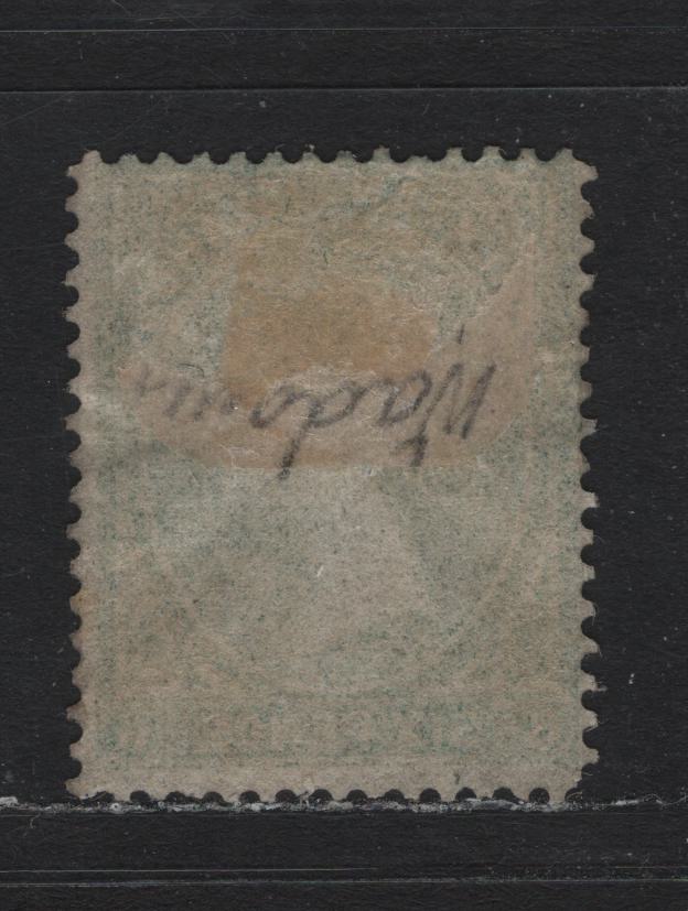 Lot 1 Falkland Islands SG#3 6d Blue Green , 1878-1879 Queen Victoria Sideface Issue, A VGOG Single, Bradbury Wilkinson Printing, Unwatermarked, Perf 14 & 14.5.