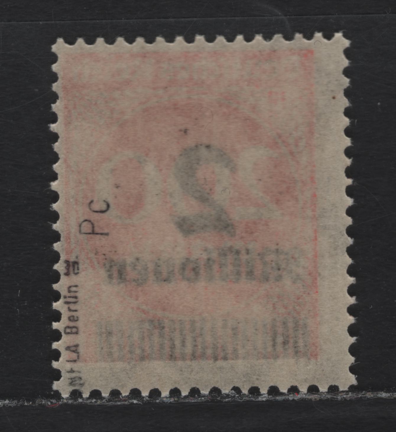 Lot 194 Germany SC#269var (309APA) 2mil on 200m Lively Cinnabar , 1923 Surcharged Issue, A FNH Single, 2.5mm Space Between Words, BPP Guarantee Handstamp Identifying The Shade