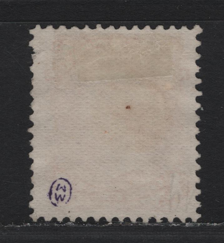 Lot 30 Canada #23 1c Yellow Orange , 1868-1876 Large Queen Issue, A Fine Used Single, FO-O Paper (Duckworth #10), Perf 12