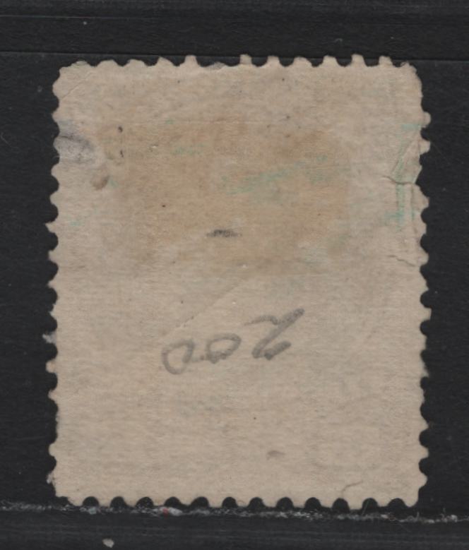 Lot 51A Canada #29b 15c Red Lilac , 1868-1876 Large Queen Issue, A Fair Used Single, FO-M Paper, Perf 12, Star Cancel In 2 Rings, Several Tiny Tears In The left Margin & Small Thin At UR.