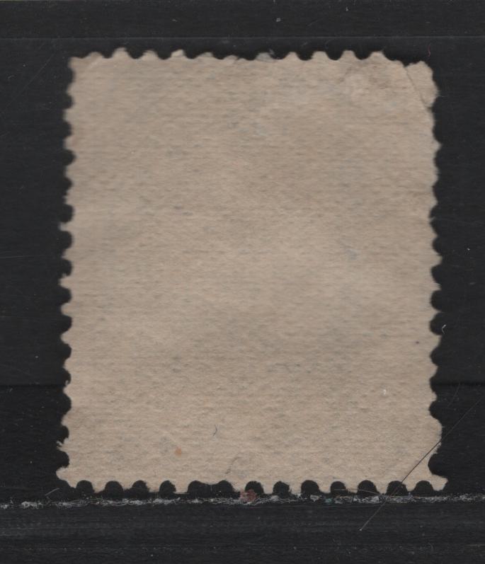 Lot 55 Canada #29a 15c Purplish Gray , 1868-1876 Large Queen Issue, A Good Used Single, Mid Montreal Printing, Perf 11.75x12.1, Paper MM-I, Small Corner Crease At UL.